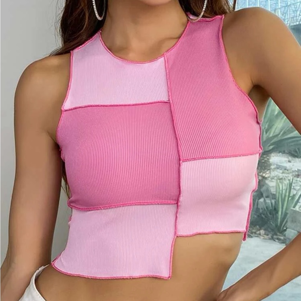 Contrast Stitch Tank Top